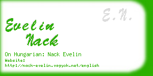 evelin nack business card